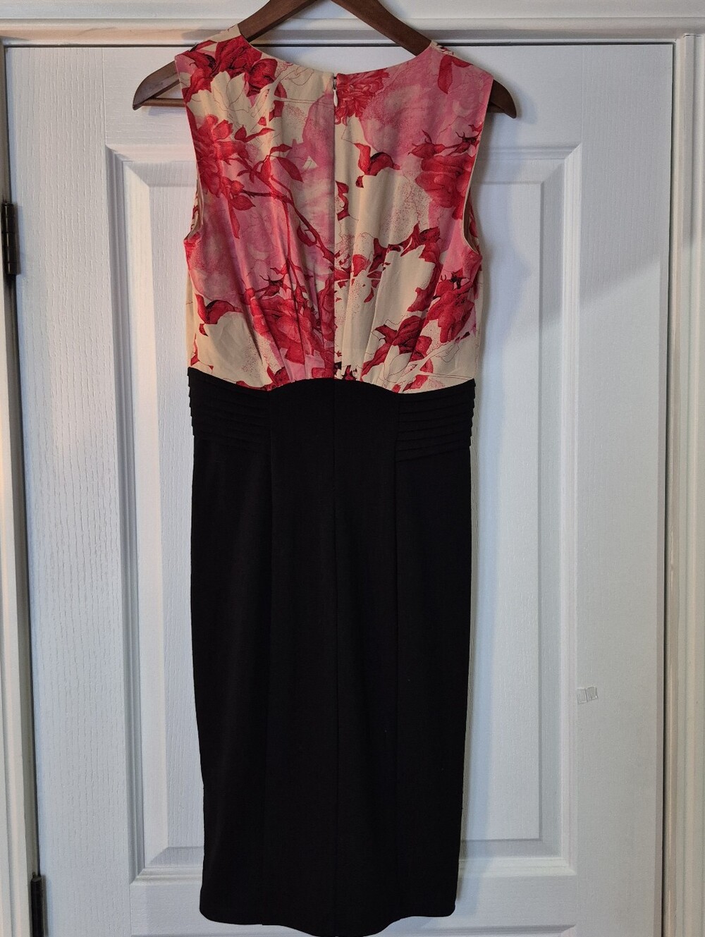 Ted Baker Dega Floral Roses Red Pink Dress - Picture 6 of 15